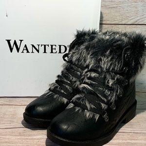NIB Wanted Faux Fur Boots-Size 6.5